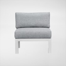halifax white outdoor sectional set   