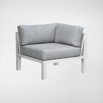 halifax white outdoor sectional set   
