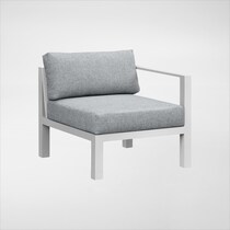 halifax white outdoor sectional set   