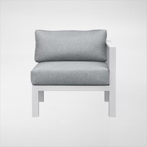 halifax white outdoor sectional set   