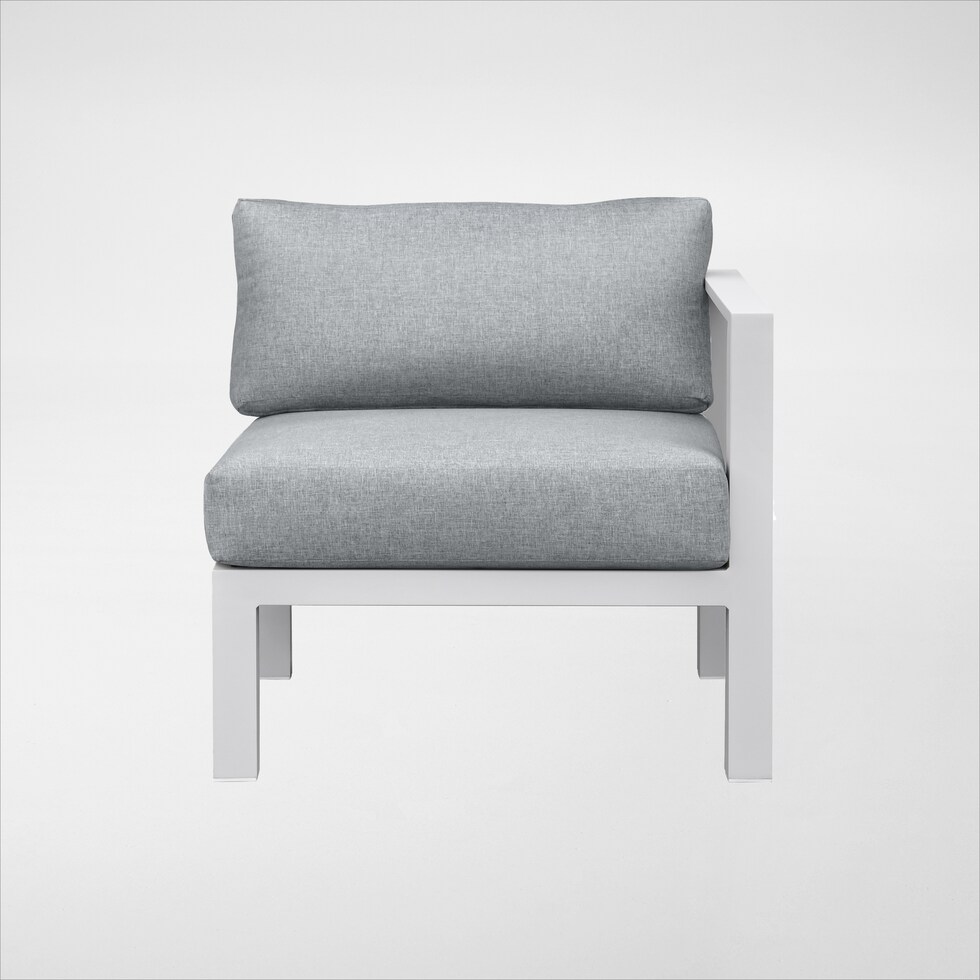 halifax white outdoor sectional set   