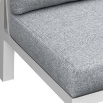 halifax white outdoor sectional set   