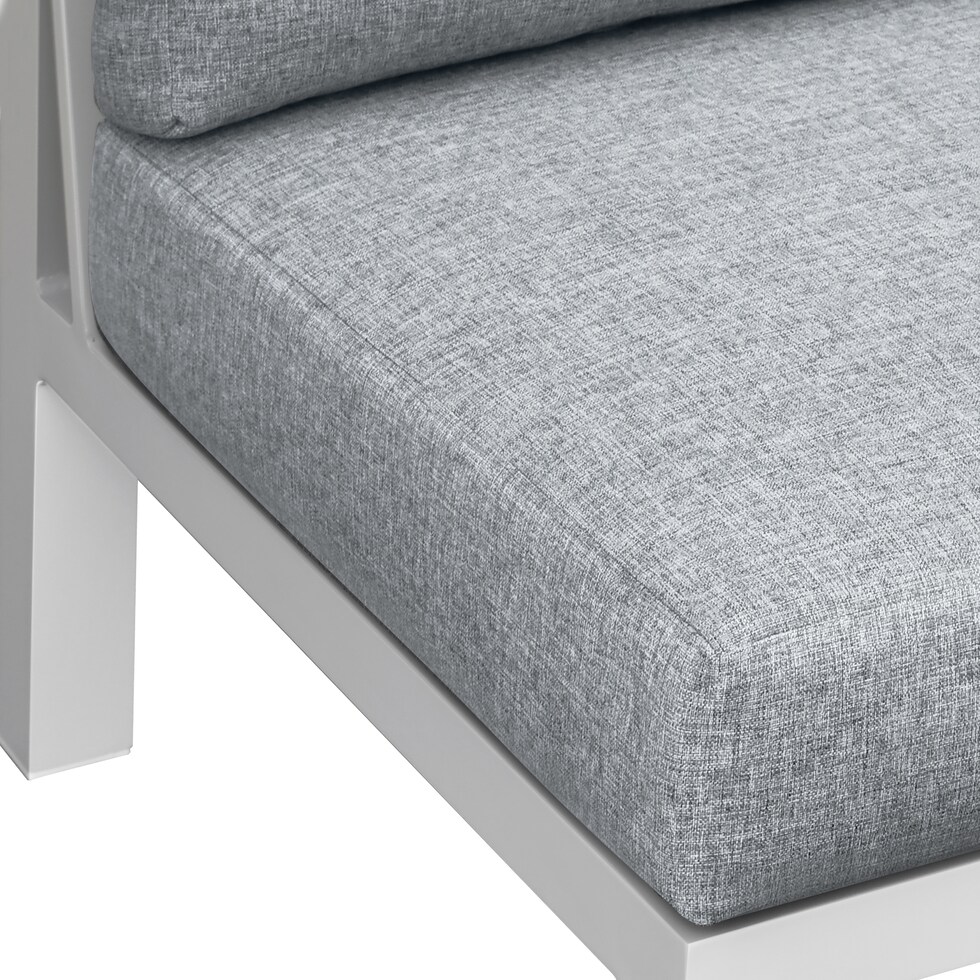 halifax white outdoor sectional set   