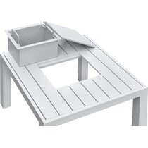 halifax white outdoor sectional set   
