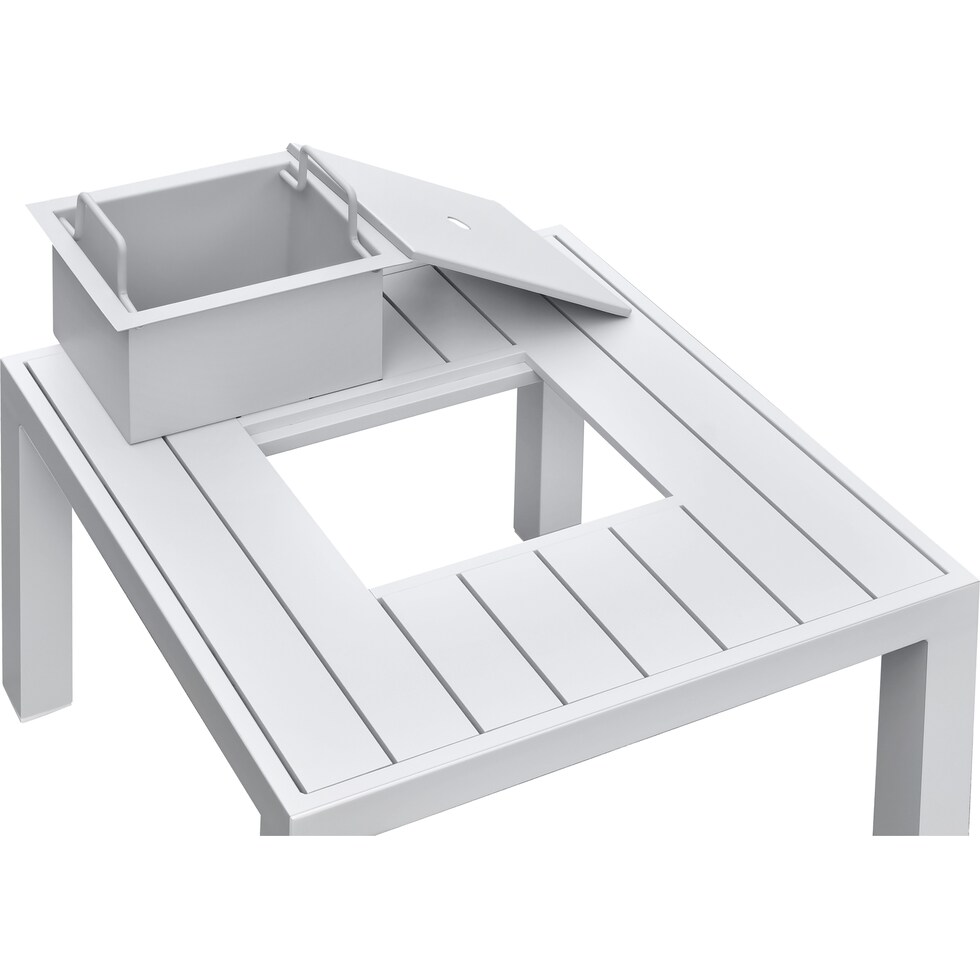 halifax white outdoor sectional set   