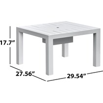 halifax white outdoor sectional set   