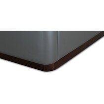 halle gray queen bed   