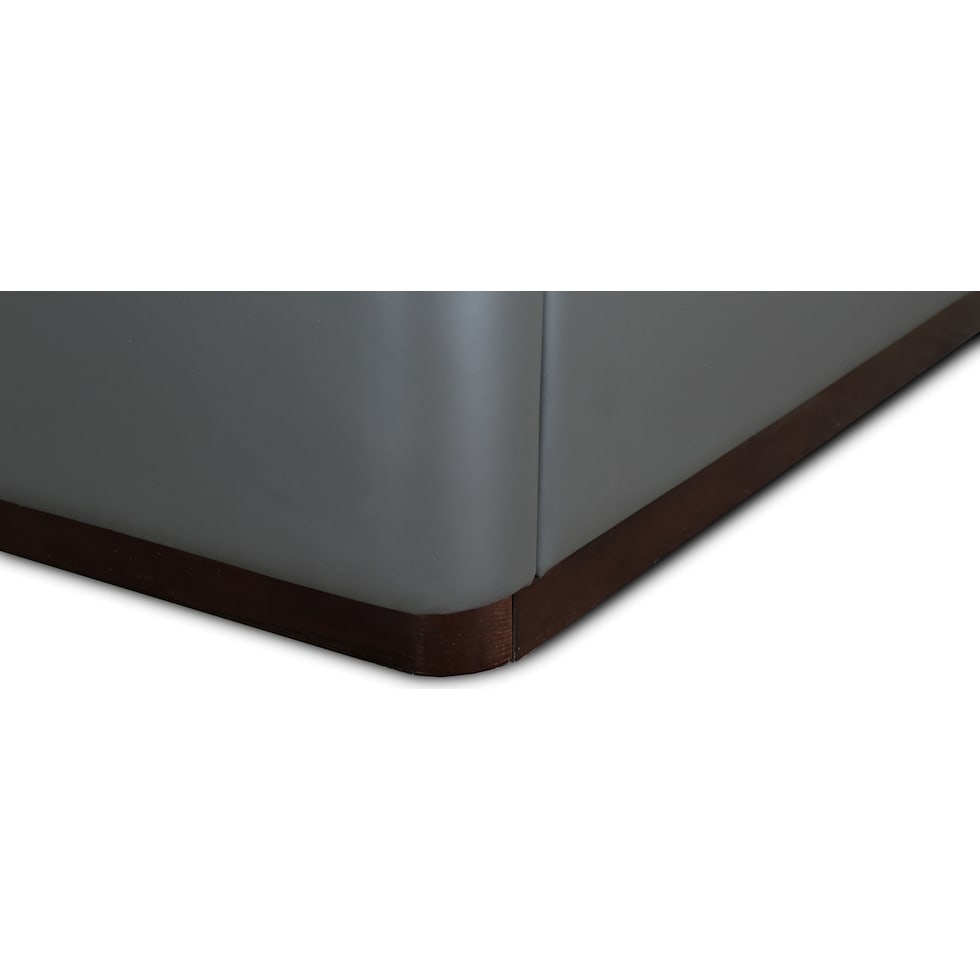 halle gray queen bed   