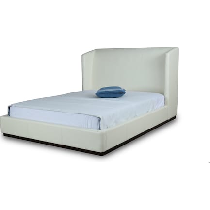 Halle Full Upholstered Bed - Cream