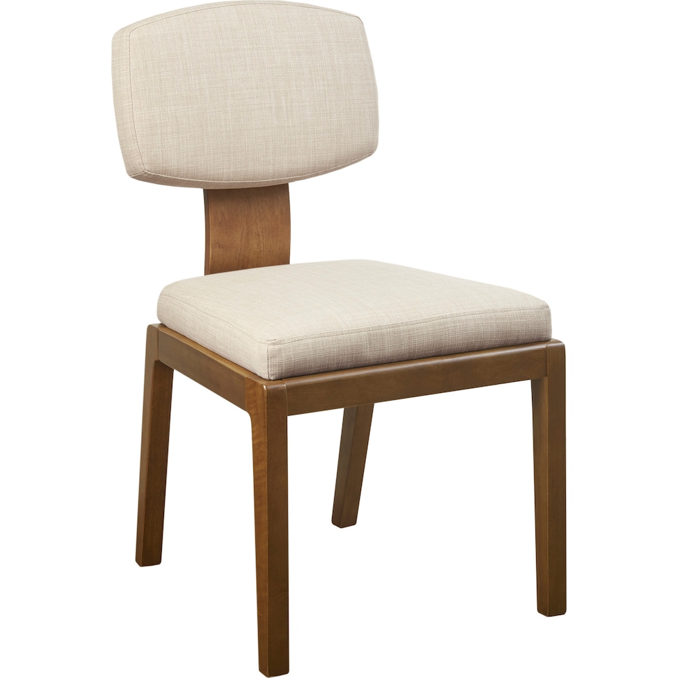 halleck tan dining chair   