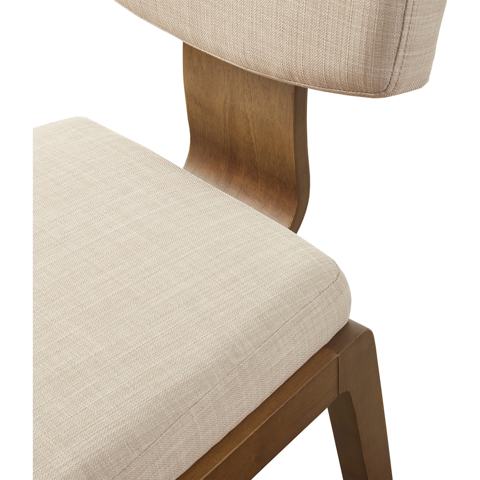 halleck tan dining chair   