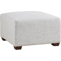 halstead silver gray ottoman   