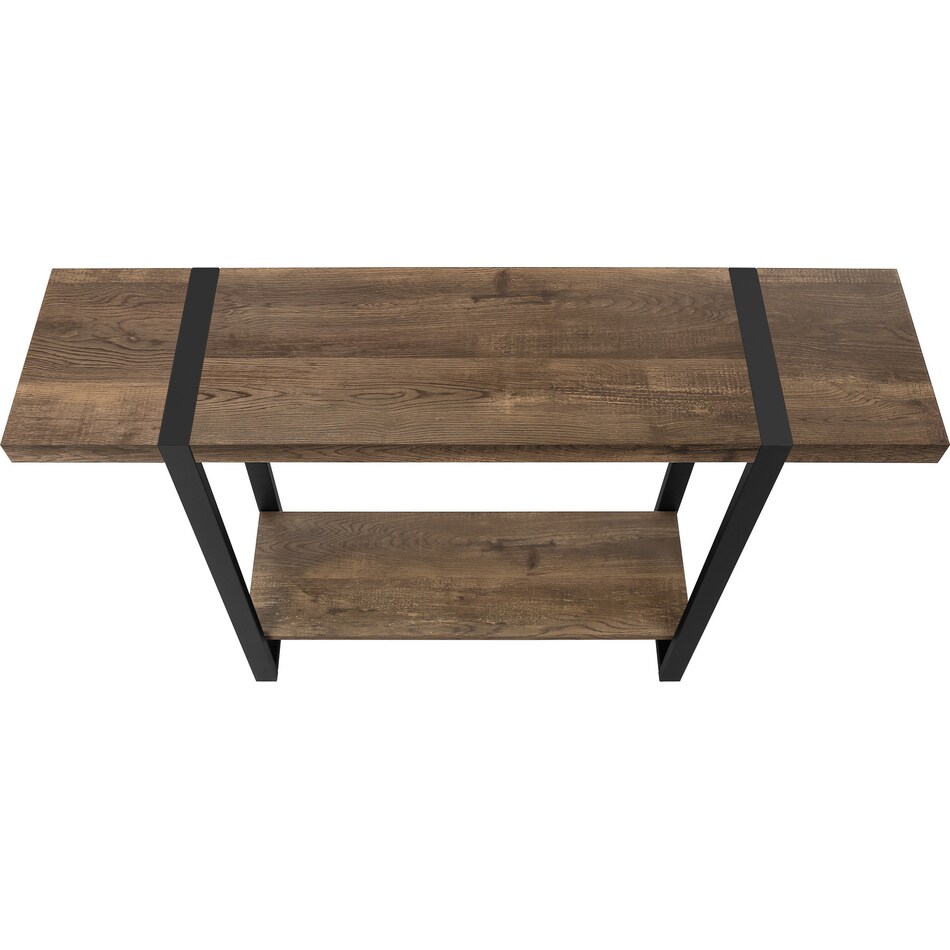 halton brown black sofa table   