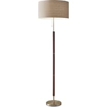 hamilton dark brown floor lamp   