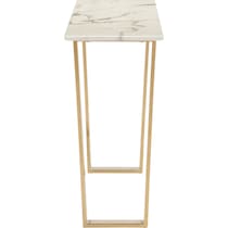 hammy white gold console table   