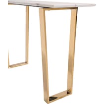 hammy white gold console table   