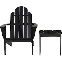 hampton beach black  pc outdoor living   