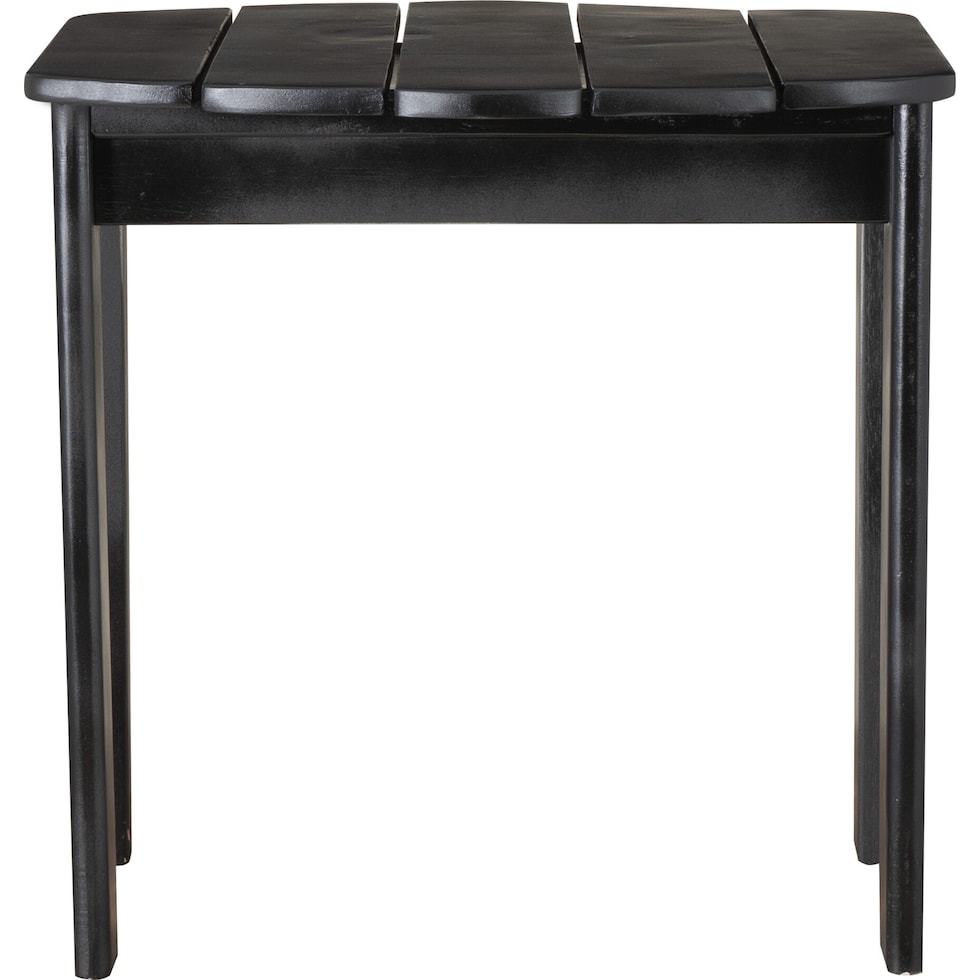 hampton beach black outdoor end table   