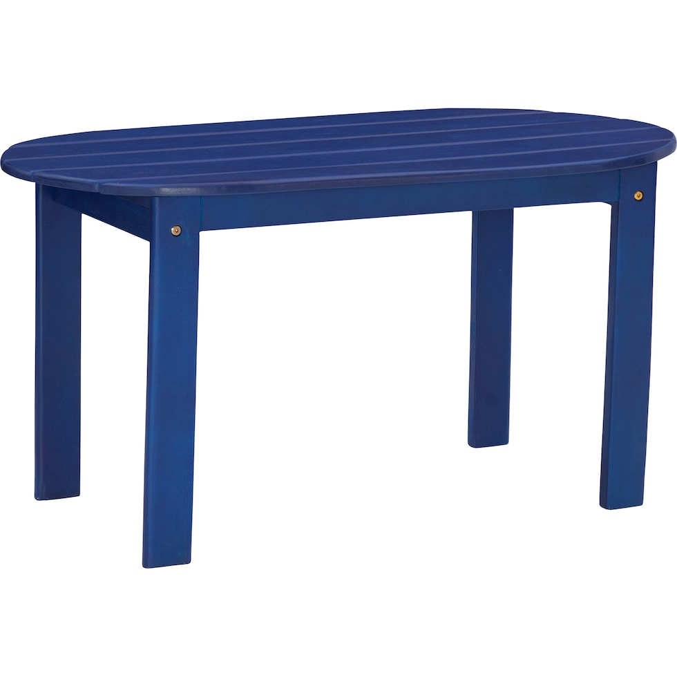 hampton beach blue outdoor coffee table   