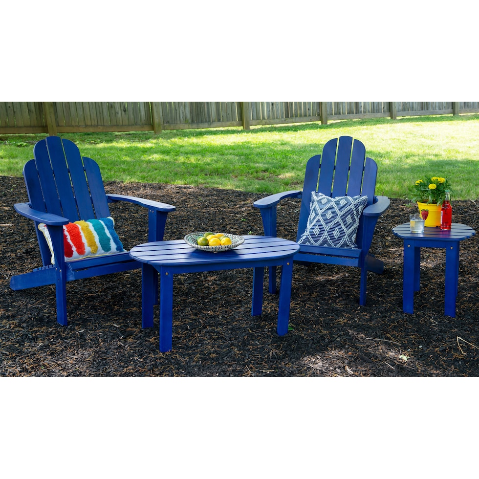 hampton beach blue outdoor coffee table   