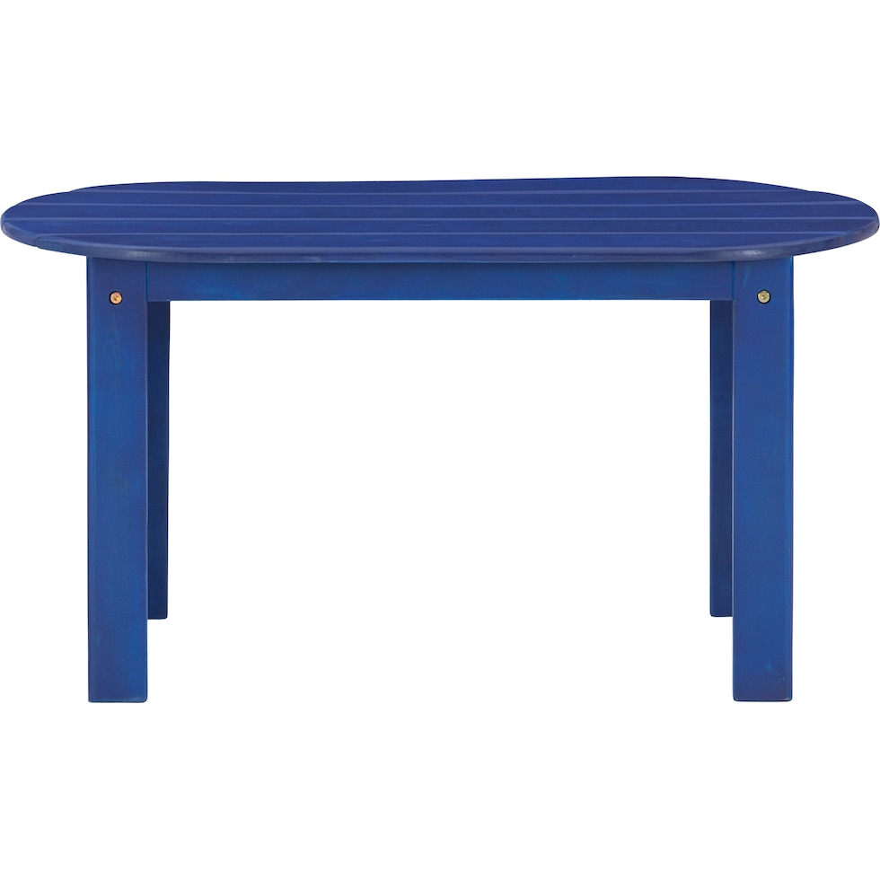 hampton beach blue outdoor coffee table   