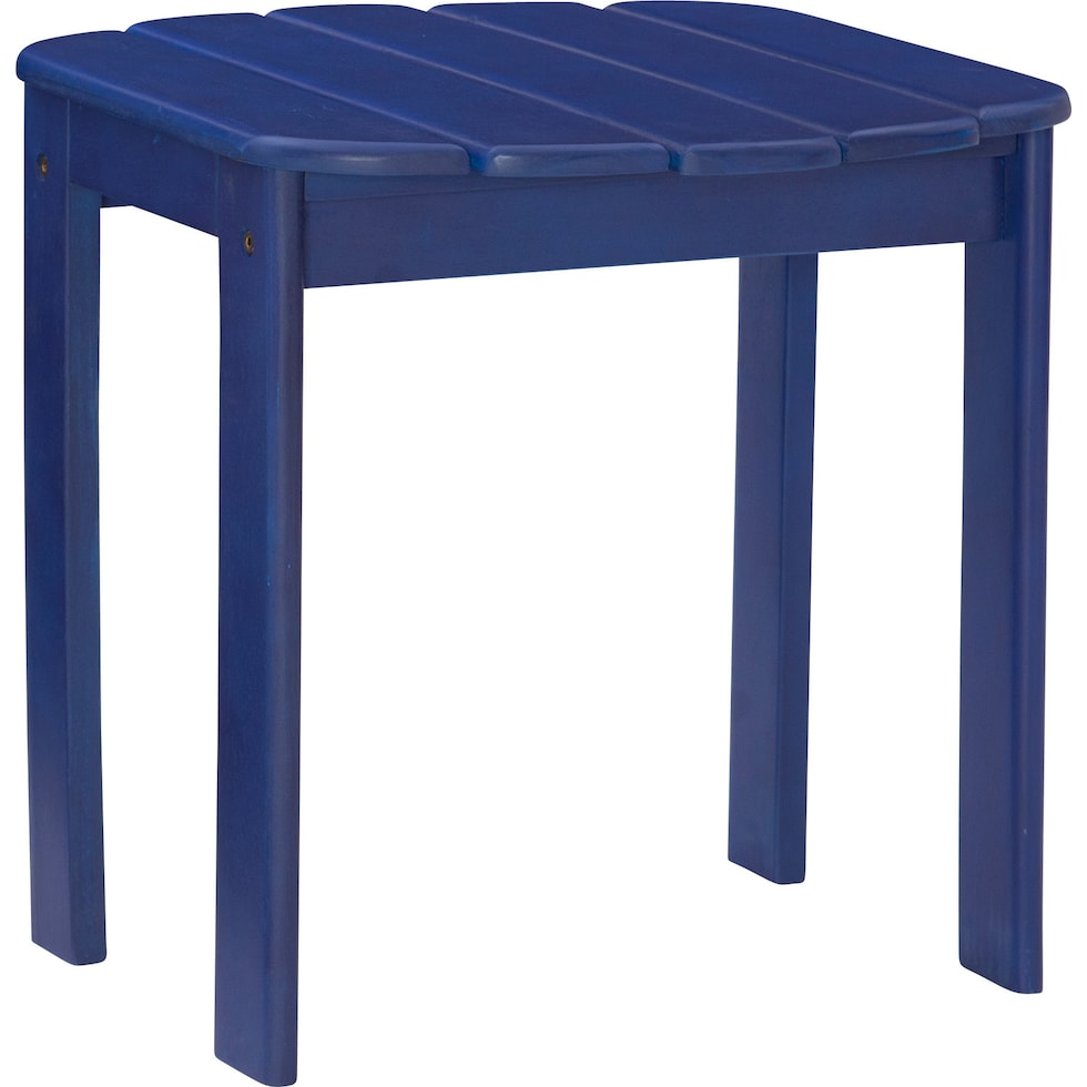 hampton beach blue outdoor end table   