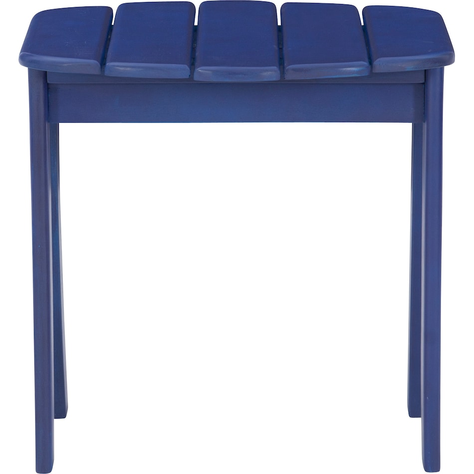 hampton beach blue outdoor end table   