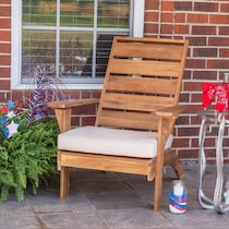 hampton beach brown outdoor chair   