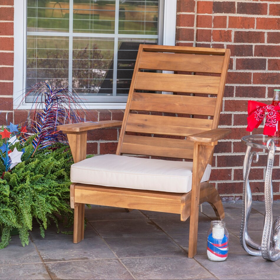 hampton beach brown outdoor chair   