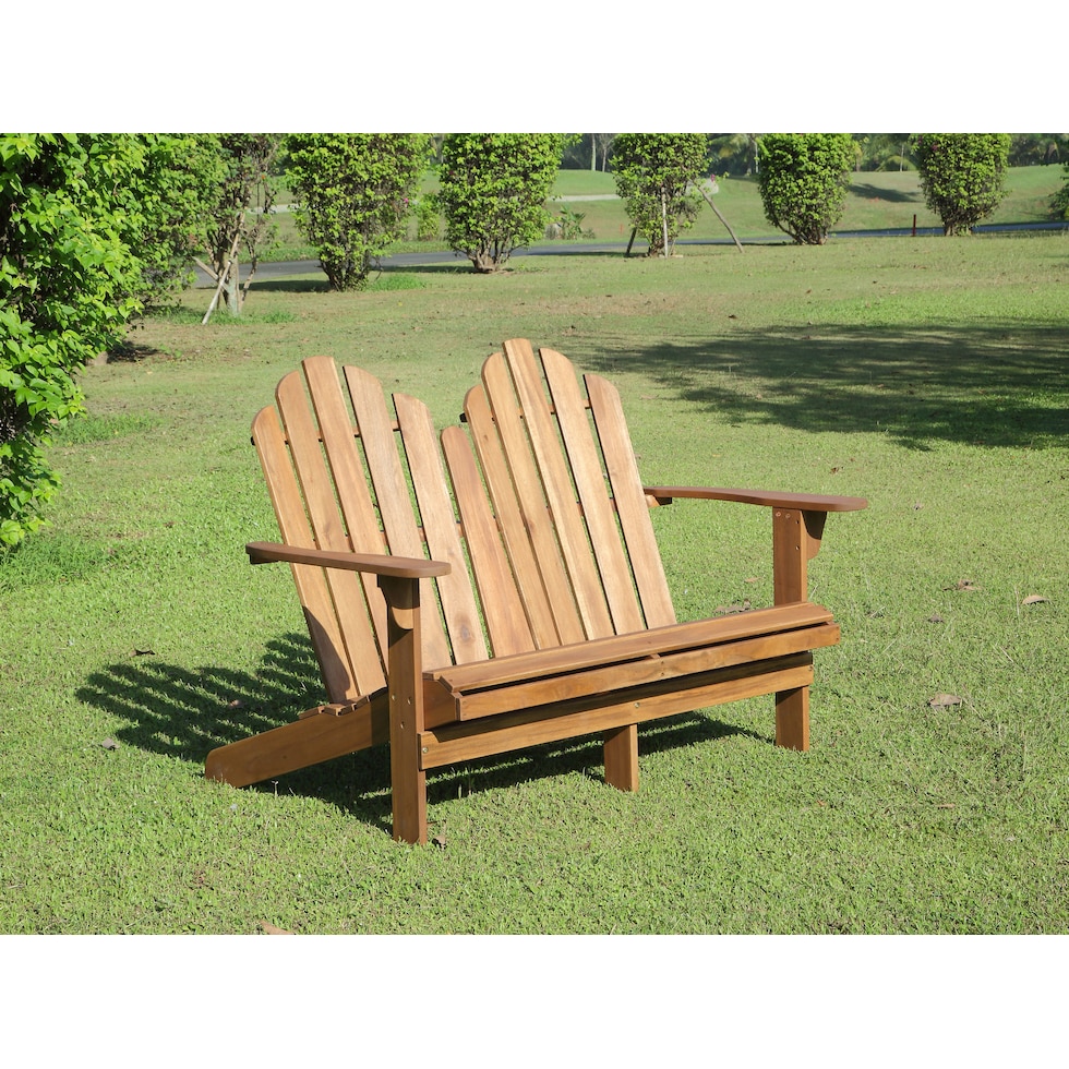 hampton beach light brown outdoor bench   