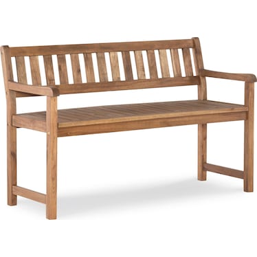 Hampton Beach Outdoor Bench - Teak