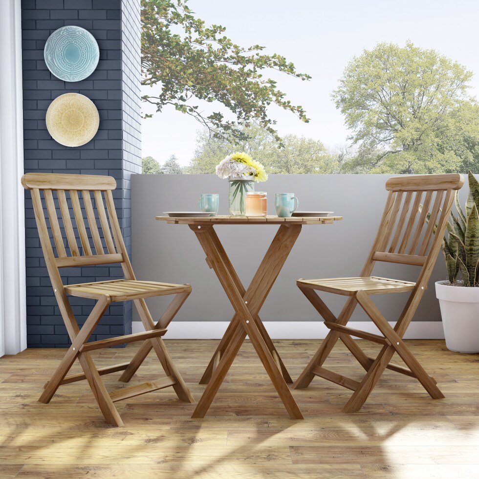 hampton beach light brown outdoor dinette   