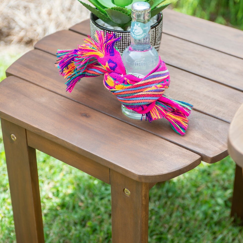 hampton beach light brown outdoor end table   
