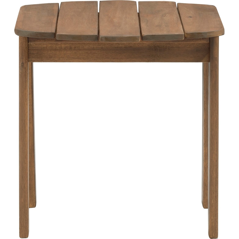 hampton beach light brown outdoor end table   