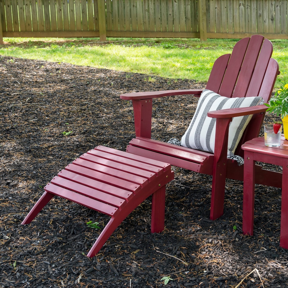 hampton beach red outdoor chair   