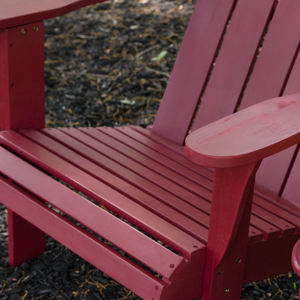 hampton beach red outdoor chair   