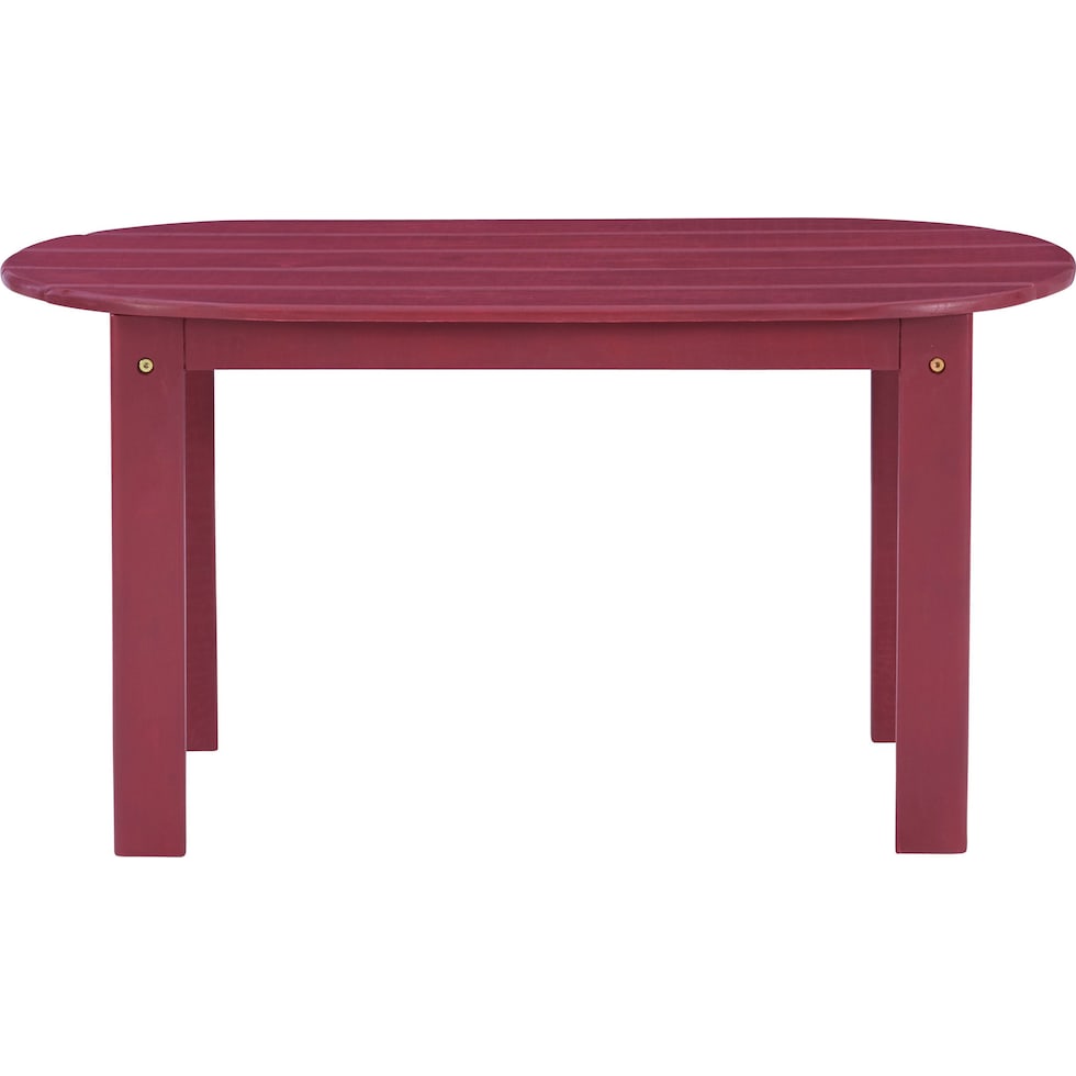 hampton beach red outdoor coffee table   