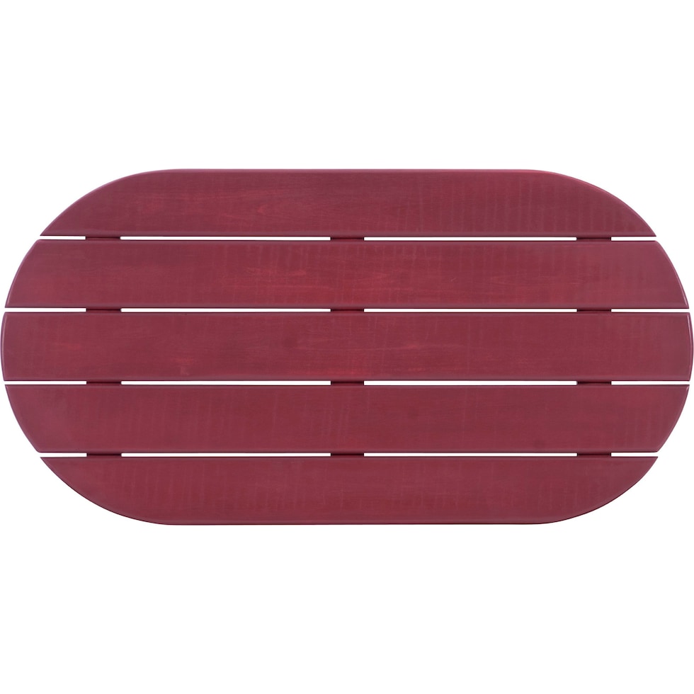 hampton beach red outdoor coffee table   