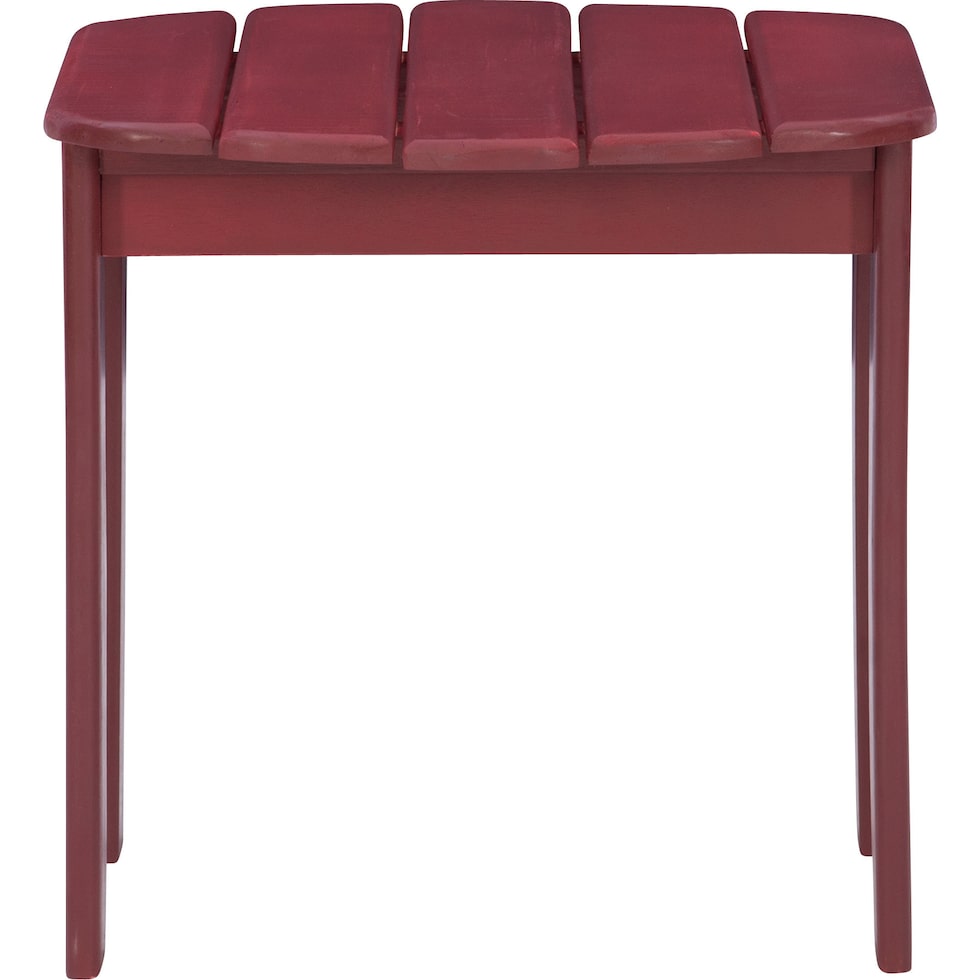 hampton beach red outdoor end table   