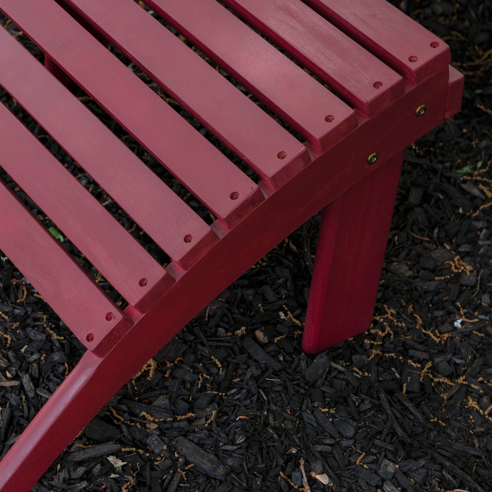 hampton beach red outdoor ottoman   