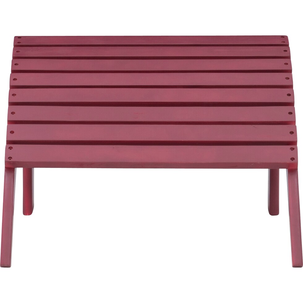 hampton beach red outdoor ottoman   