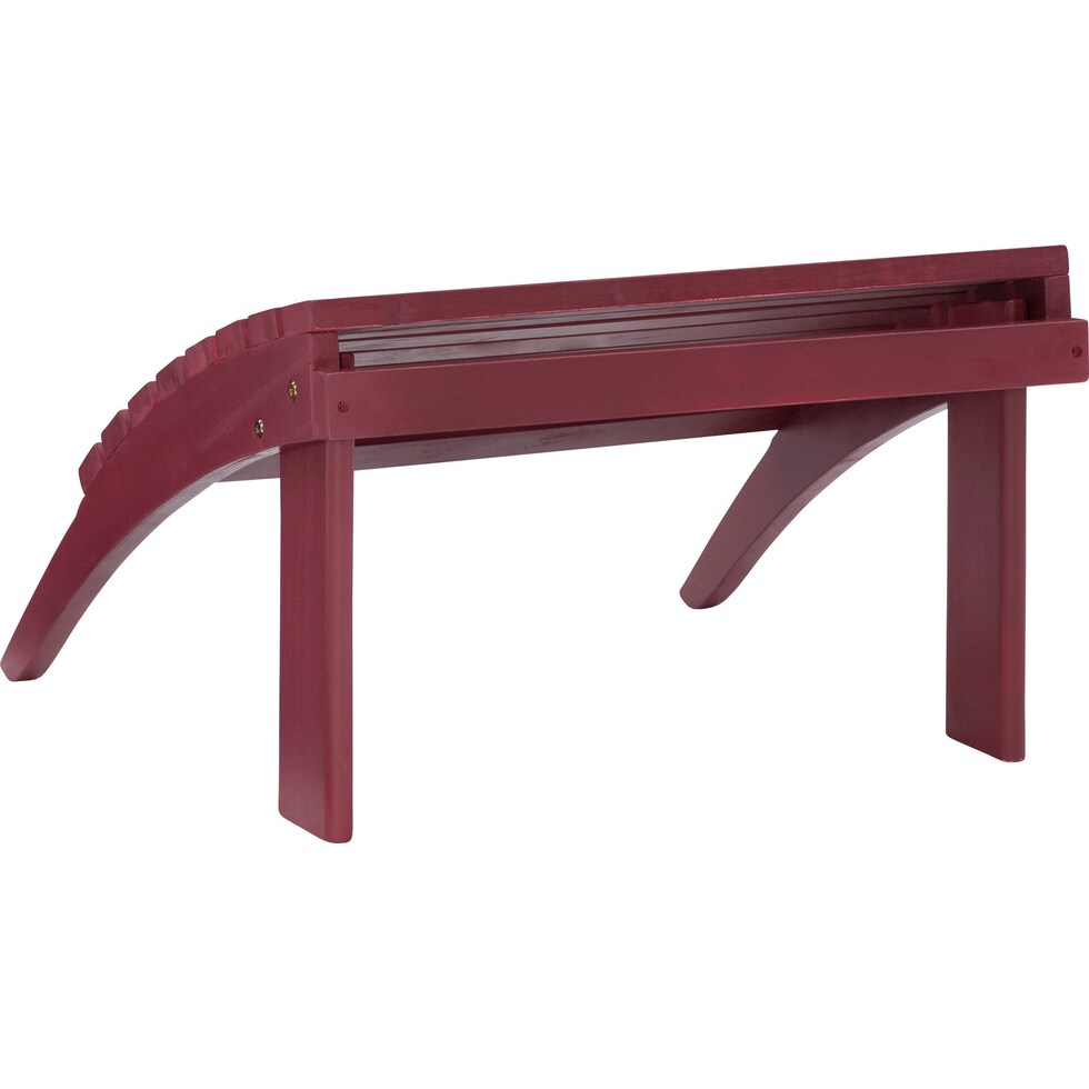hampton beach red outdoor ottoman   