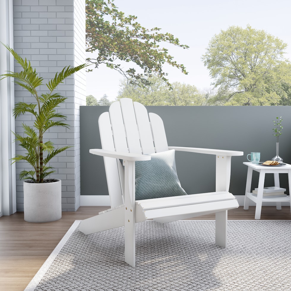 hampton beach white outdoor chair   