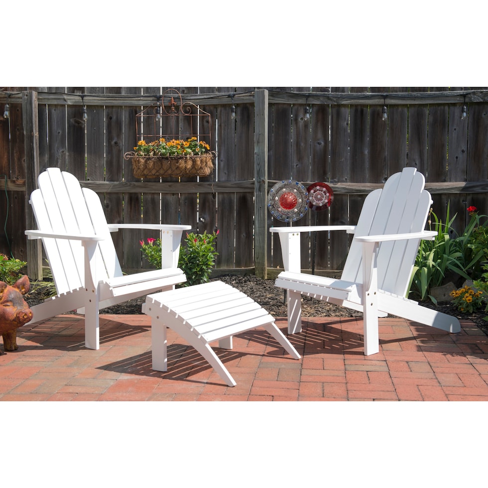 hampton beach white outdoor chair   