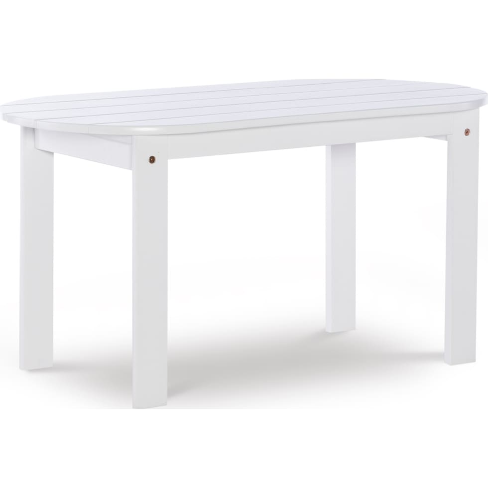 hampton beach white outdoor coffee table   
