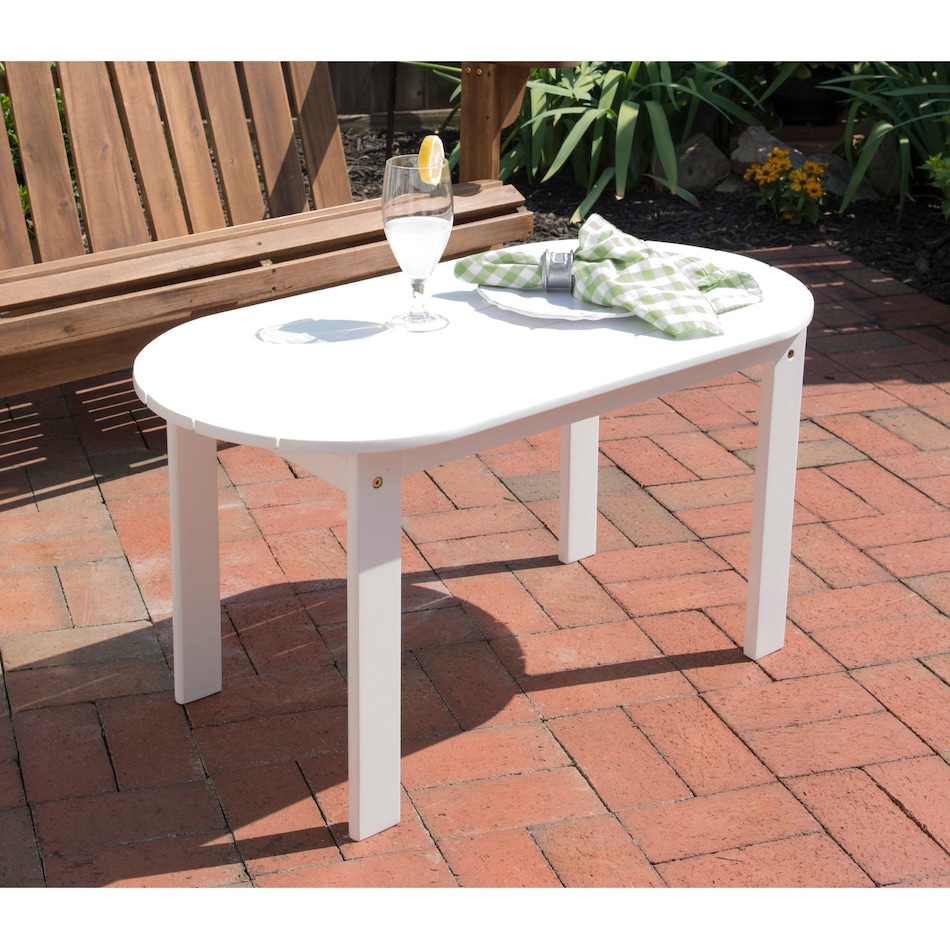 hampton beach white outdoor coffee table   