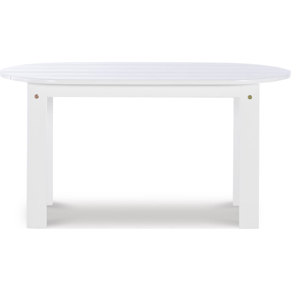hampton beach white outdoor coffee table   