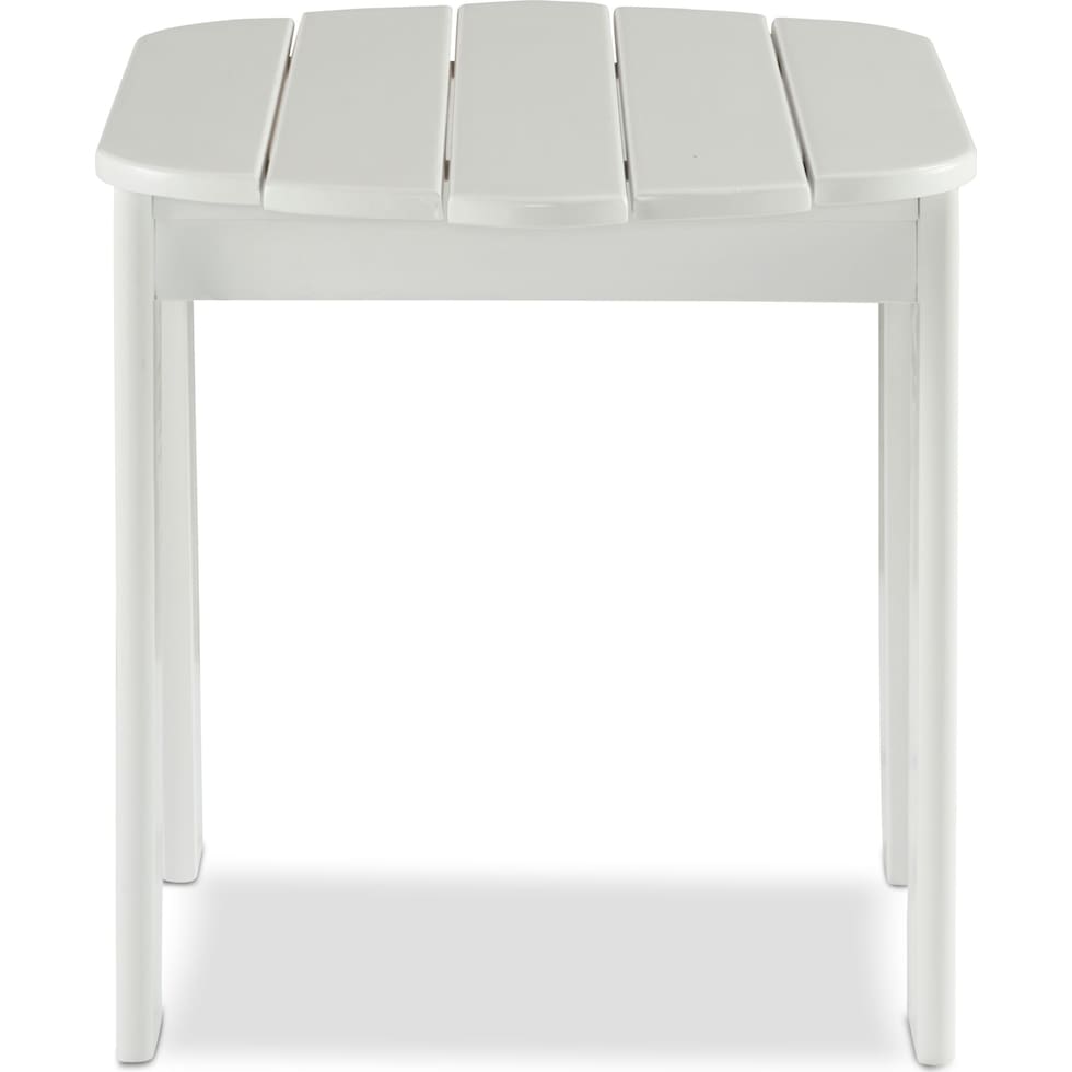 hampton beach white outdoor end table   