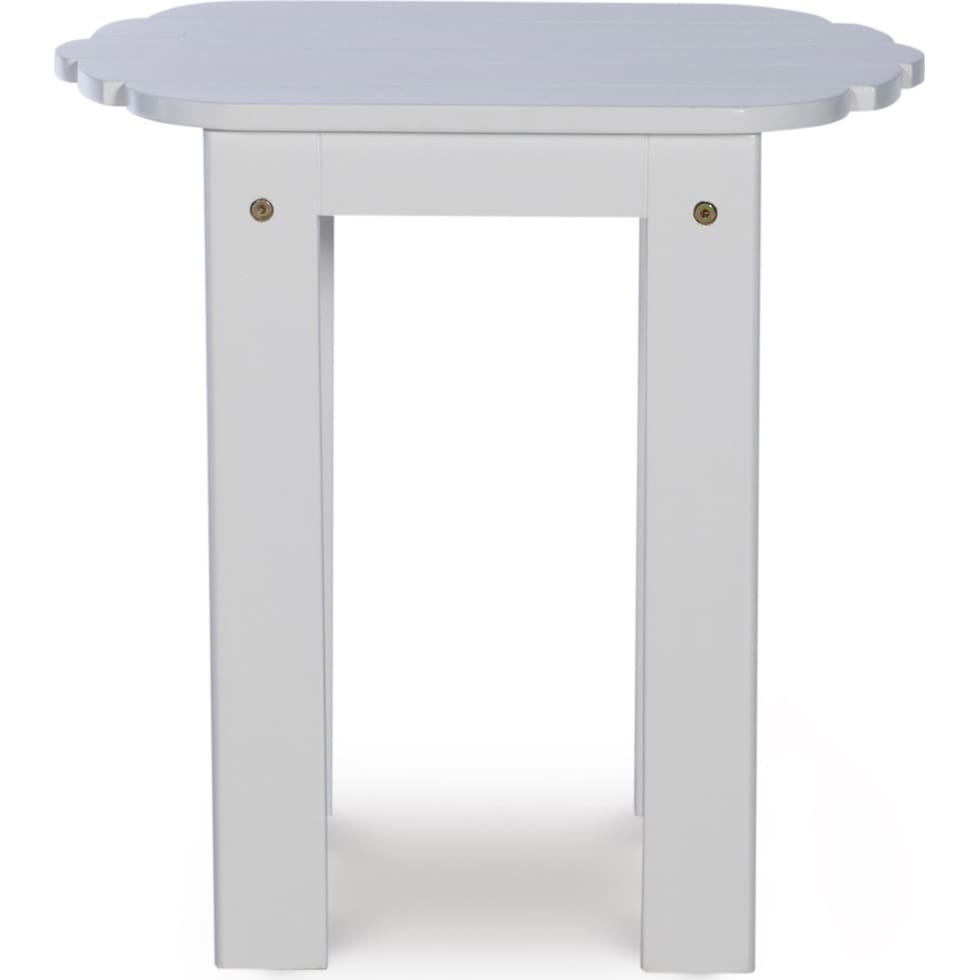 hampton beach white outdoor end table   