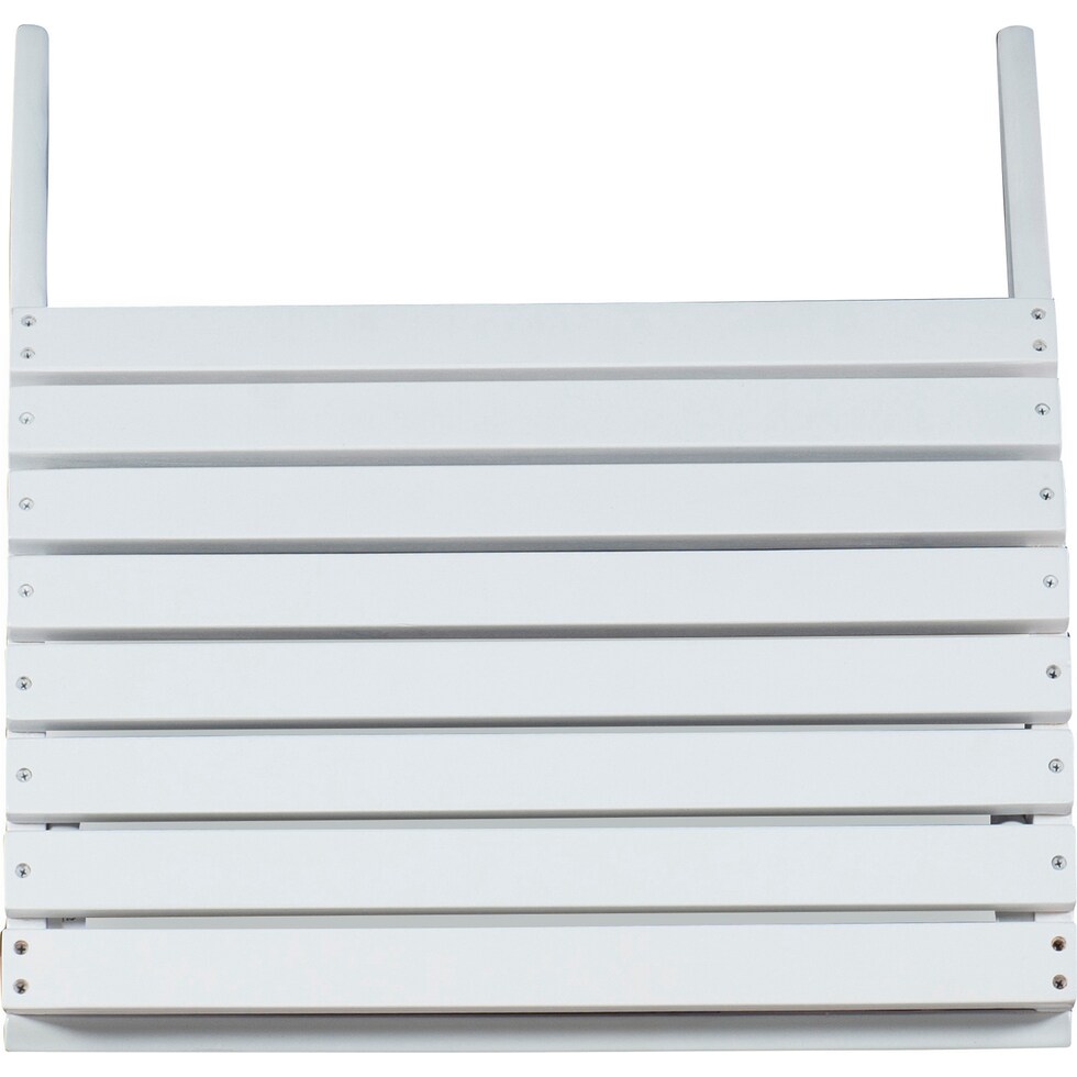 hampton beach white outdoor ottoman   